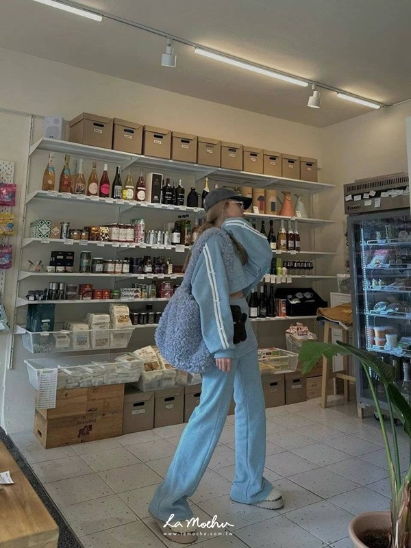 毛巾布磨毛長褲